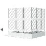 Jardineras Blanco 120 x 120 x 126 cm Acero