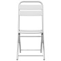 Silla Plegable para Jardín 2 pcs 55 x 56.5 x 91cm Acero