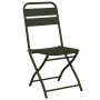 Conjunto bistro 3 pcs Verde oscuro Acero
