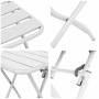 Conjunto bistro 3 pcs Blanco Acero