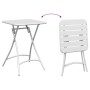 Conjunto bistro 3 pcs Blanco Acero