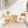 Conjunto bistro 3 pcs Mostaza Acero