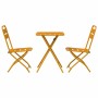 Conjunto bistro 3 pcs Mostaza Acero