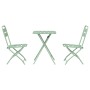 Conjunto bistro 3 pcs Menta Claro Acero