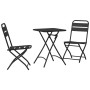 Conjunto bistro 3 pcs Antracita Acero