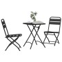 Conjunto bistro 3 pcs Antracita Acero