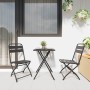 Conjunto bistro 3 pcs Antracita Acero