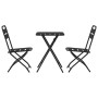 Conjunto bistro 3 pcs Antracita Acero