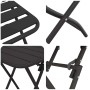 Conjunto bistro 3 pcs Antracita Acero