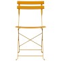 Silla Plegable para Jardín 2 pcs Mostaza 42 x 46 x 82cm Acero en Sillas de jardín | Comprar online en Foro24