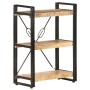 3-stufiges Regal aus massivem Mangoholz 60x30x80 cm von vidaXL, Bücherregale und Regale - Ref: Foro24-320618, Preis: 121,19 €...