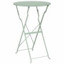 Conjunto de Bistro Plegable 3 pcs Menta Claro Acero