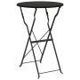 Conjunto de Bistro Plegable 3 pcs Antracita Acero