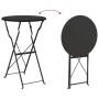 Conjunto de Bistro Plegable 3 pcs Antracita Acero