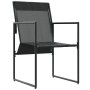 Sillas de jardín 4 pcs Negro y antracita 50.5 x 59 x 81.5 cm