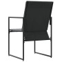 Sillas de jardín 4 pcs Negro y antracita 50.5 x 59 x 81.5 cm