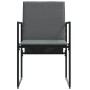 Sillas de jardín 4 pcs Negro y antracita 50.5 x 59 x 81.5 cm