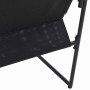Sillas de jardín 4 pcs Negro y antracita 50.5 x 59 x 81.5 cm
