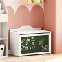 Caja de Juguetes Blanco 73 x 33 x 55 cm Madera contrachapada