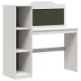 Escritorio de pizarra con estante Blanco 120 x 45 x 118.5 cm