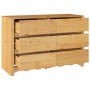 Cajonera Drammen Roble 111 x 43 x 73.5 cm Madera maciza de Pino