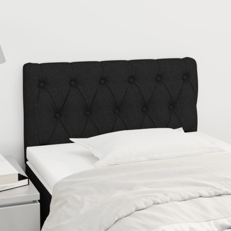 Kopfteil aus schwarzem Stoff, 80x7x78/88 cm von vidaXL, Kopf- und Fußteile - Ref: Foro24-346300, Preis: 37,56 €, Rabatt: %