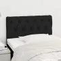 Cabecero de tela negro 80x7x78/88 cm de vidaXL, Cabeceros y pies de cama - Ref: Foro24-346300, Precio: 37,10 €, Descuento: %