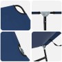 Tumbona plegable 1-persona Azul 56 x 189 x 87cm tela