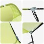 Tumbona plegable 2 pcs Verde 182 x 55 x 85.5cm Textileno