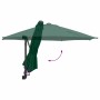 Parasol de jardín Verde y Negro 248 x 248 x 148 cm