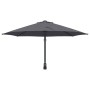 Parasol de jardín Antracita y Negro 248 x 248 x 148 cm