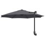 Parasol de jardín Antracita y Negro 248 x 248 x 148 cm