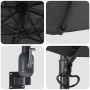 Parasol de jardín Antracita y Negro 248 x 248 x 148 cm