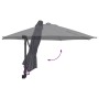 Parasol de jardín Antracita y Negro 248 x 248 x 148 cm
