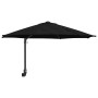 Parasol de jardín Negro y Negro 248 x 248 x 148 cm