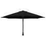 Parasol de jardín Negro y Negro 248 x 248 x 148 cm