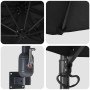 Parasol de jardín Negro y Negro 248 x 248 x 148 cm