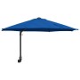 Parasol de jardín Azul y Negro 248 x 248 x 148 cm