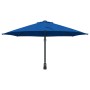 Parasol de jardín Azul y Negro 248 x 248 x 148 cm