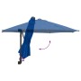 Parasol de jardín Azul y Negro 248 x 248 x 148 cm