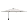 Parasol de jardín Beige y Negro 248.5 x 247.5 x 160 cm
