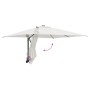 Parasol de jardín Beige y Negro 248.5 x 247.5 x 160 cm