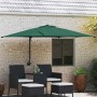 Parasol de jardín Verde y Negro 248.5 x 247.5 x 160 cm
