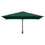Parasol de jardín Verde y Negro 248.5 x 247.5 x 160 cm