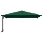 Parasol de jardín Verde y Negro 248.5 x 247.5 x 160 cm