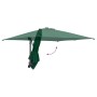 Parasol de jardín Verde y Negro 248.5 x 247.5 x 160 cm