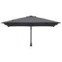 Parasol de jardín Antracita y Negro 248.5 x 247.5 x 160 cm
