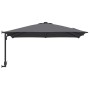 Parasol de jardín Antracita y Negro 248.5 x 247.5 x 160 cm