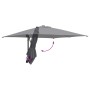 Parasol de jardín Antracita y Negro 248.5 x 247.5 x 160 cm