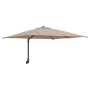 Parasol de jardín Taupe y Negro 248.5 x 247.5 x 160 cm